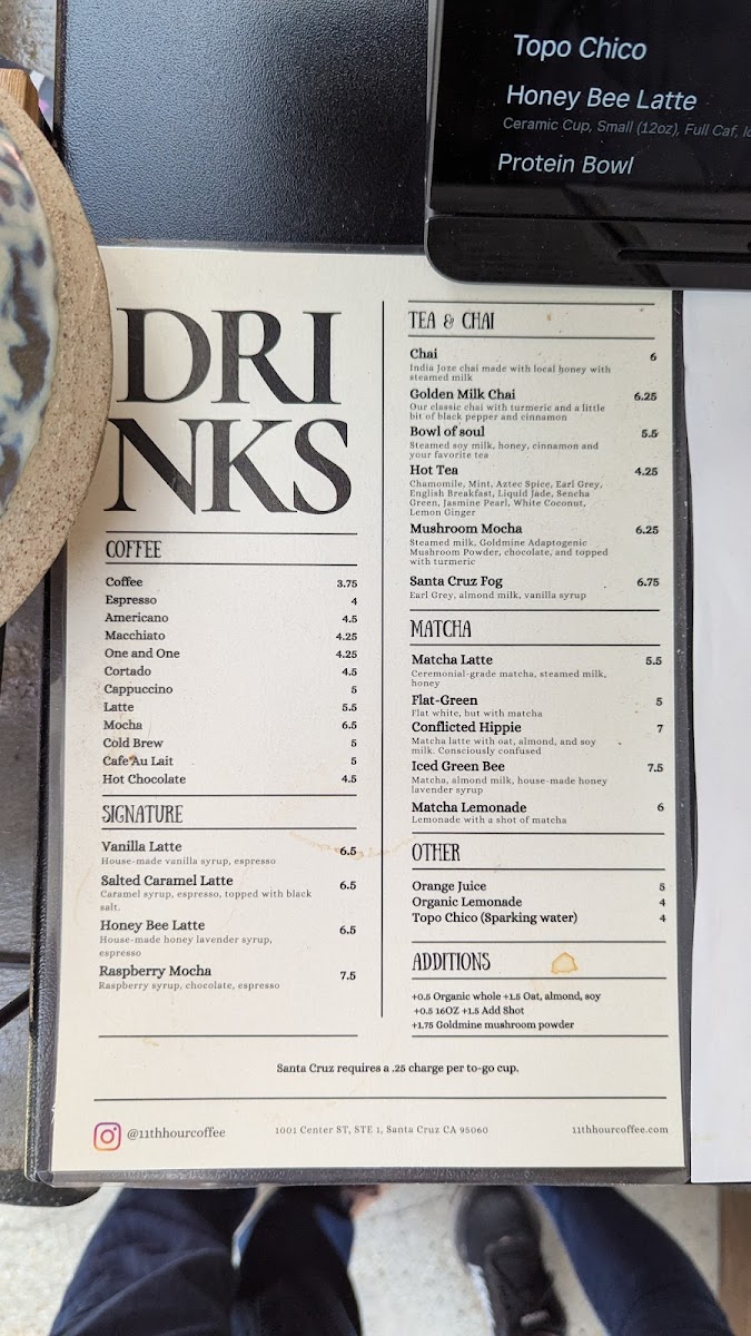 11th Hour Coffee Menu - Image 4