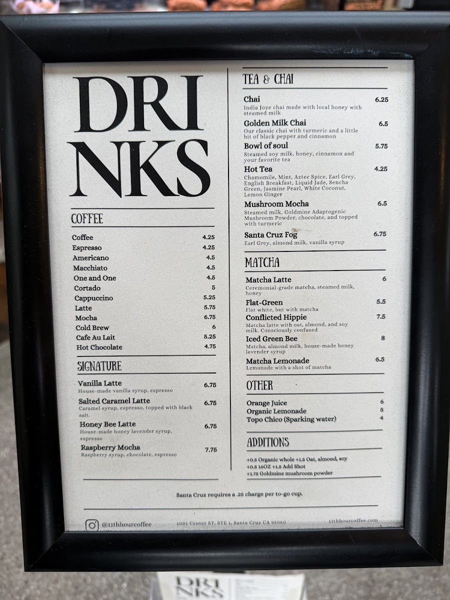 11th Hour Coffee Menu - Image 6